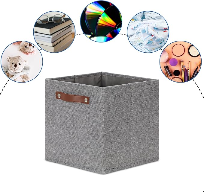 DULLEMELO 11x11 Cube Collapsible Fabric Storage Bins - Image 5