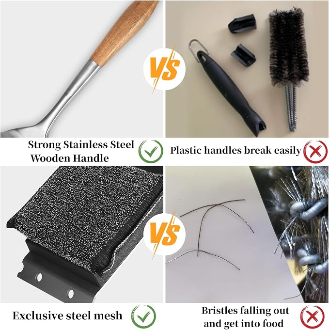 XUDKAKAIXIN Grill Brush Bristle Free, - Image 7