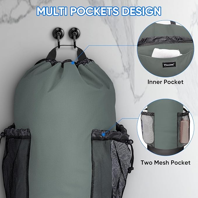 BALEINE 150L Laundry Bag Backpack, 900D Oxford Fabric Large Travel Laundry Bags - Image 3