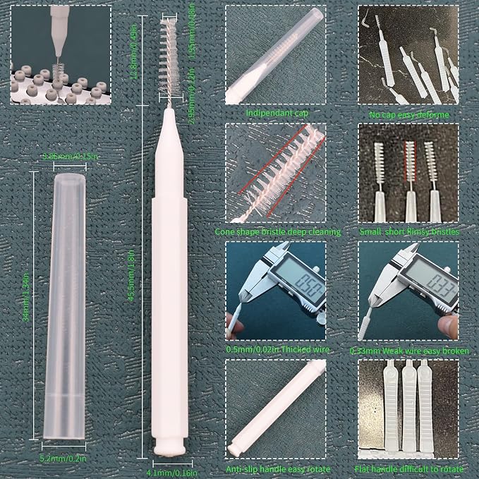 Shower Head Cleaning Brushes, Anti Clogging Cleaner Brush Shower Nozzle Clog - Image 5