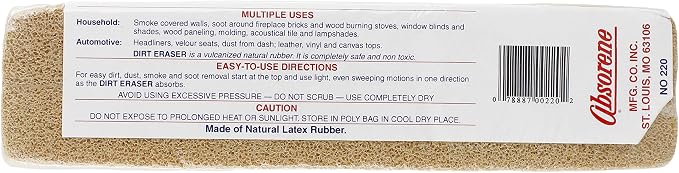 Absorene Dirt Eraser Large Beige 1 3/4"H x 3 3/4"W x 7 1/4"D - Image 2
