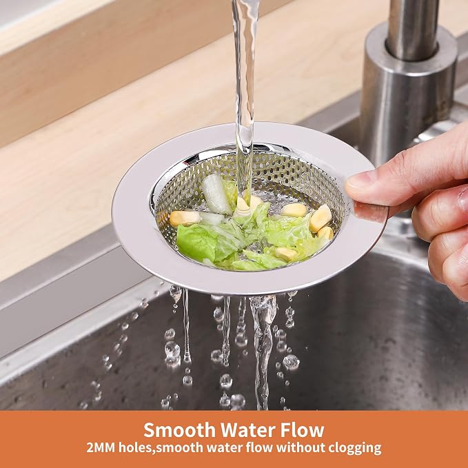 2pcs Kitchen Sink Strainer Stainless Steel, Kitchen Sink Drain Strainer - Image 3