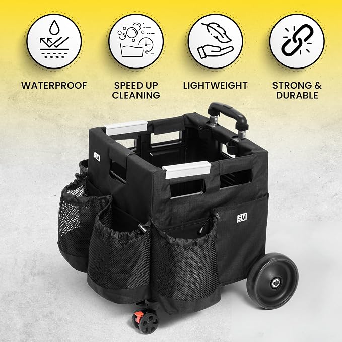Wheelie Clean - Stair Climbing Cleaning Supplies Organizer & Caddy on Wheels - Image 5