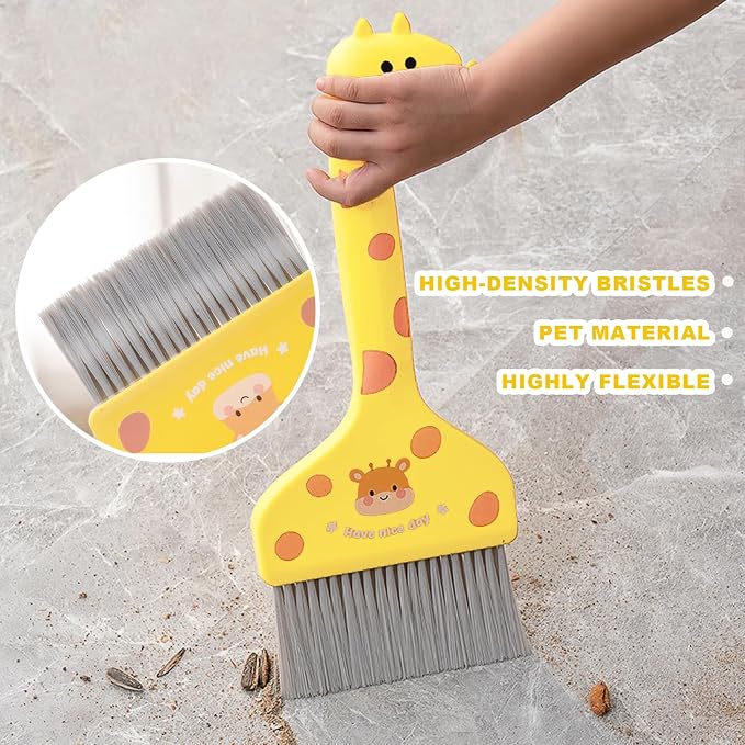 Small Broom with Dustpan Combo Set Cartoon Mini Broom and Dustpan Set Cute - Image 4