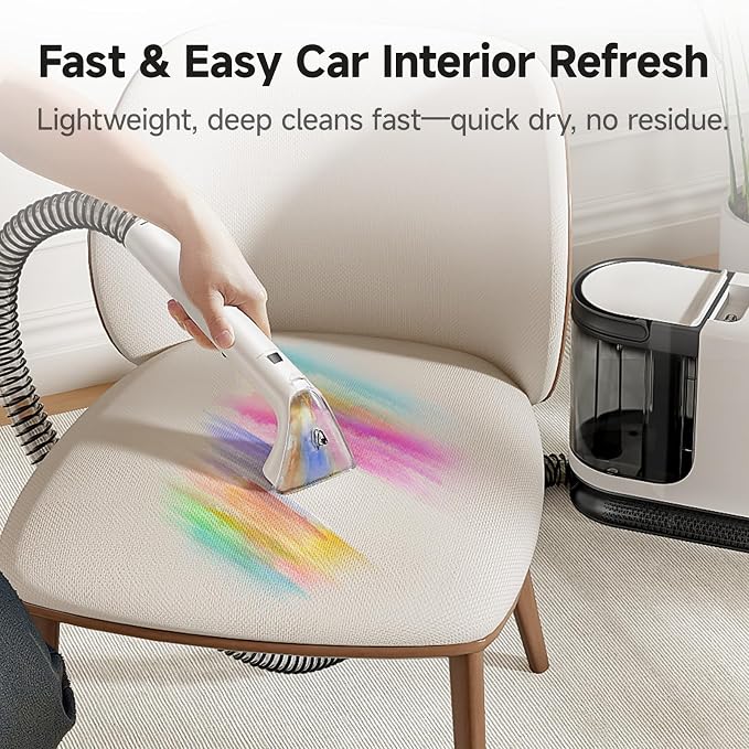 uwant Carpet Cleaner Machine 18Kpa Powerful Suction, Portable Carpet Cleaner - Image 4