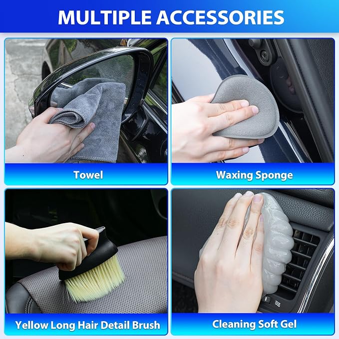 THINKWORK Car Cleaning Kit, Car Detailing Kit Interior Cleaner - Image 7