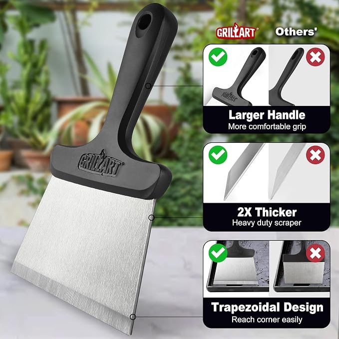 GRILLART Grill Scraper Griddle Cleaning Kit - Image 2