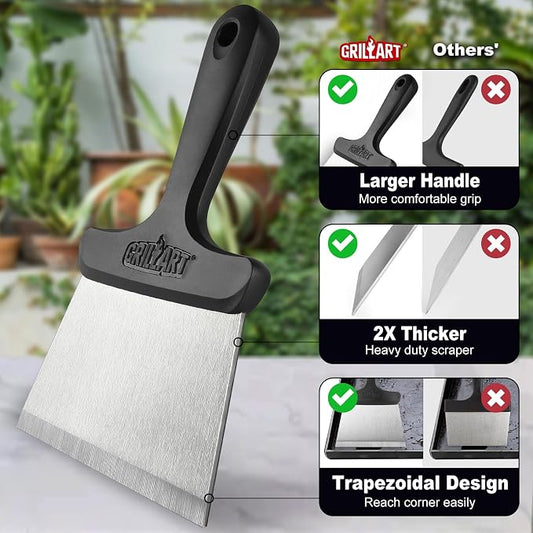 GRILLART Grill Scraper Griddle Cleaning Kit - Image 2