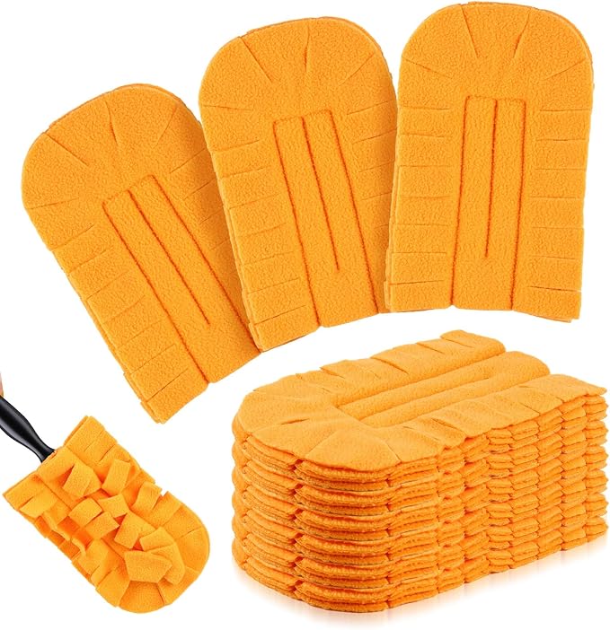 Zubebe 6 Pcs Duster Refill Reusable Fleece Duster Refills Feather Flat Dusters by Zubebe