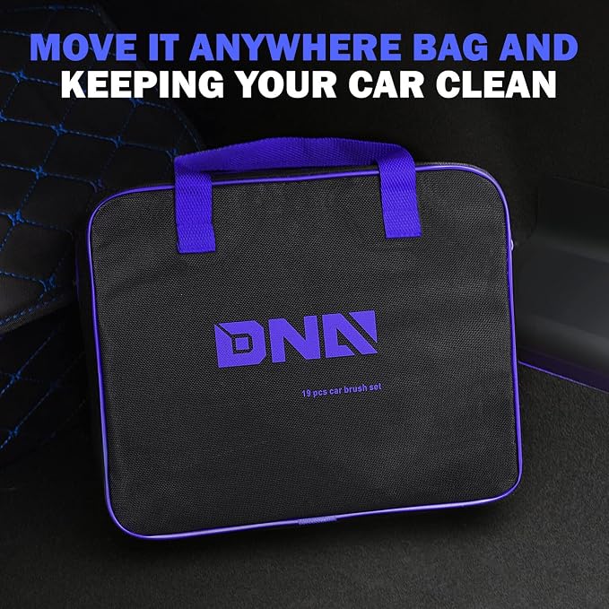 DNA Motoring Car Detailing Brush Cleaning Tools Set - Image 7