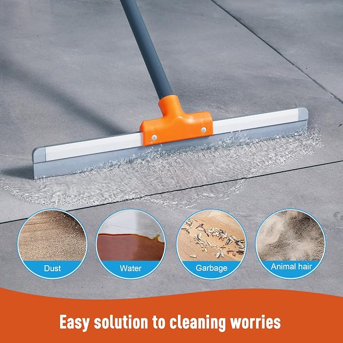 Rubber Floor Squeegee for Concrete Floor, Tile Floor, Metal Aluminium Heavy - Image 5