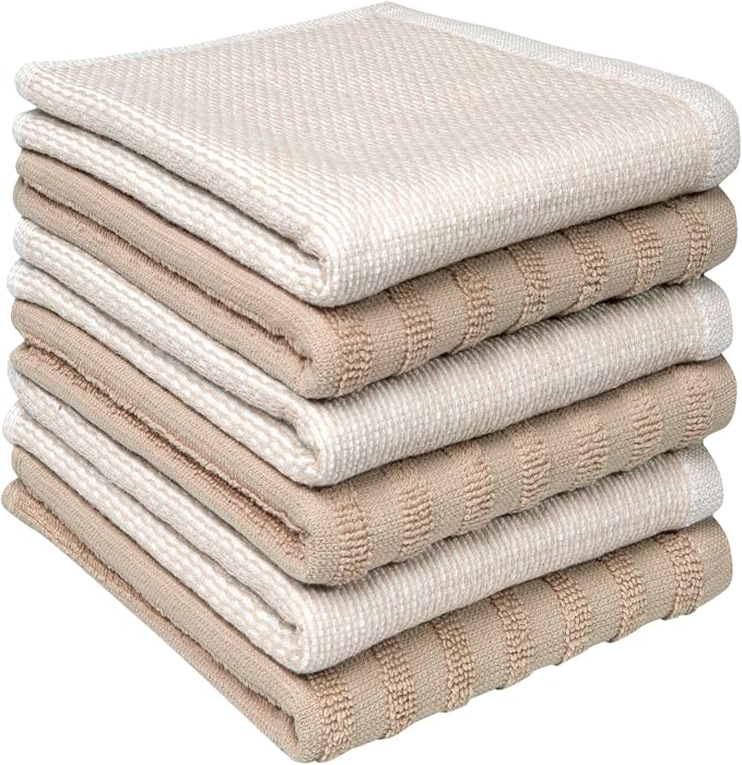 Bumble Premium Dish Cloths 13"x13" | 100% Natural Ring Spun Cotton | 400 GSM | by BumbleTowels