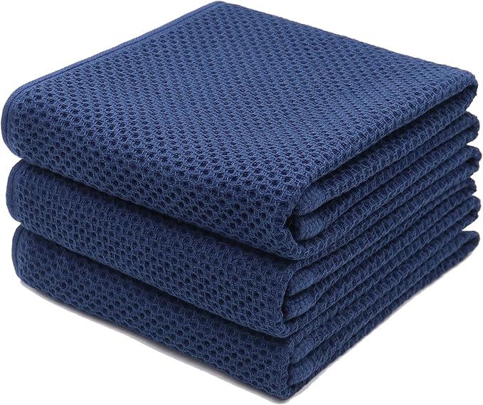 Mia's Dream Cotton Face Waffle Weave Tea Towels, Soft Absorbent Bath Guest Gym by MiasDream