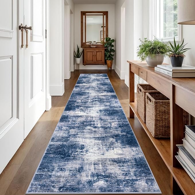 IOHOUZE Abstract Runner Rug 2x12 Ft Washable Runners - Image 8