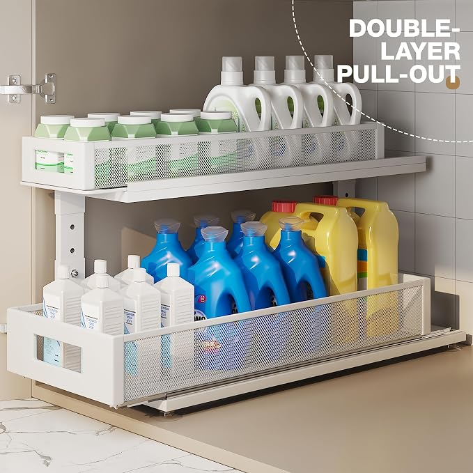 2 Pack 21.3IN-Depth Under Sink Organizer - Image 4