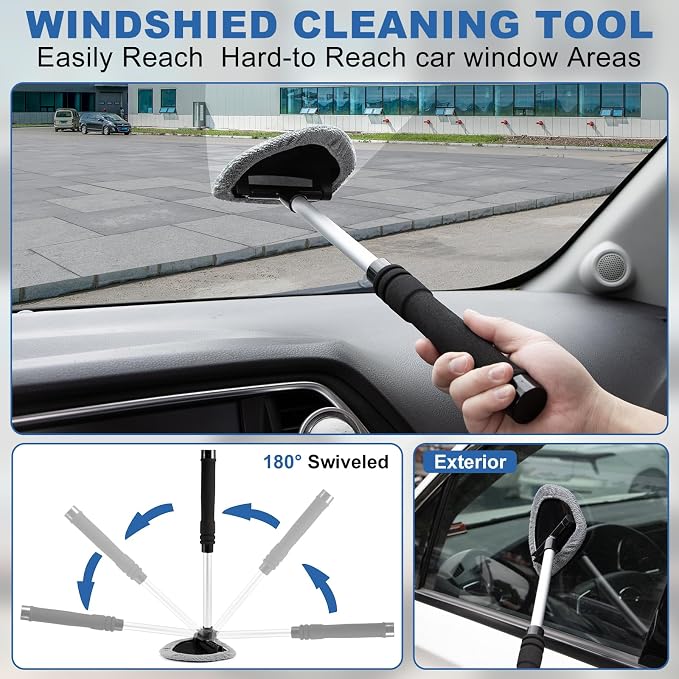 Viewsun Windshield Cleaner Tool, Car Detailing Kit Interior Cleaner, Car - Image 2