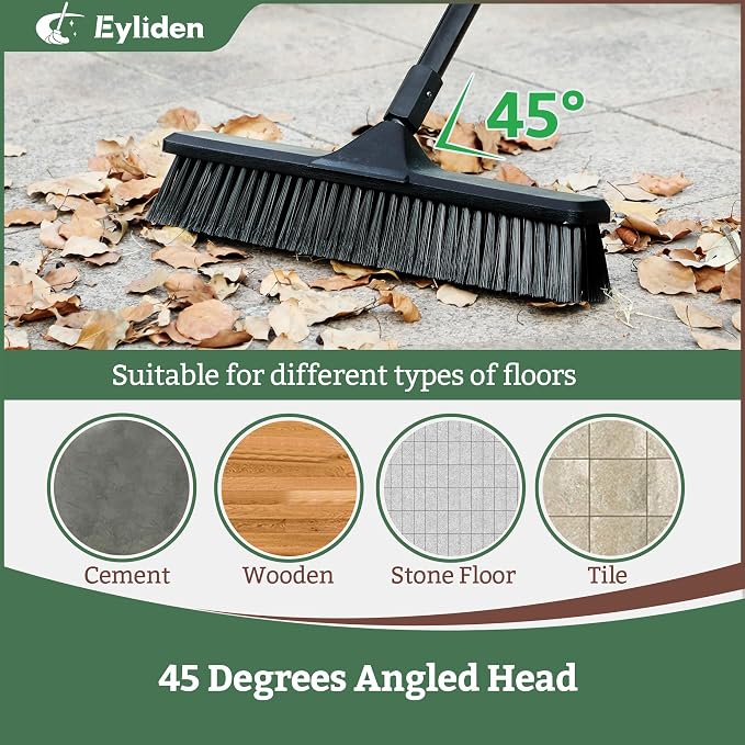 Eyliden Heavy Duty Push Broom 18" - Image 5