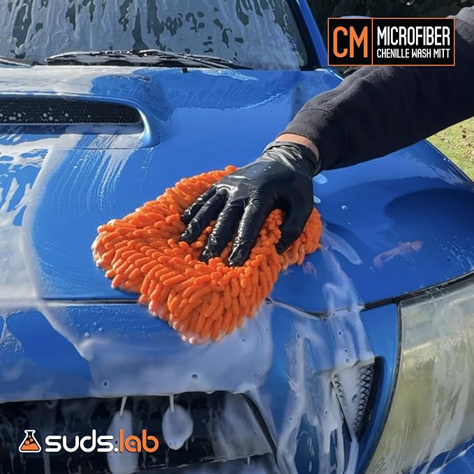 Suds Lab CM Chenille Microfiber Wash MItt - Image 6