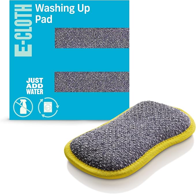 E-Cloth Washing Up Pad, Premium Microfiber Non-Scratch Kitchen Dish Scrubber by E-Cloth