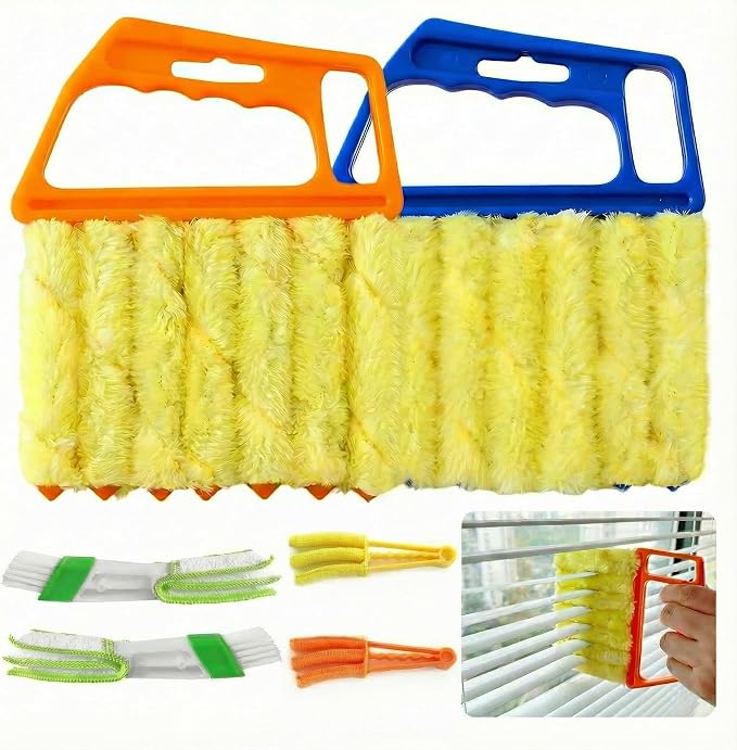 6 PCS 2026 New Blind Cleaner Tool Set, 7-Finger Dusting Cleaner and 3-Finger by PITFEROCE