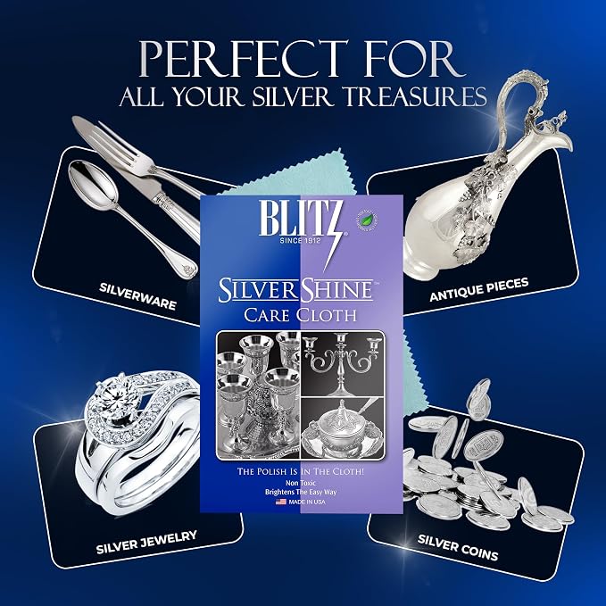 Blitz Silver Care Silver Polishing Cloth - Image 5