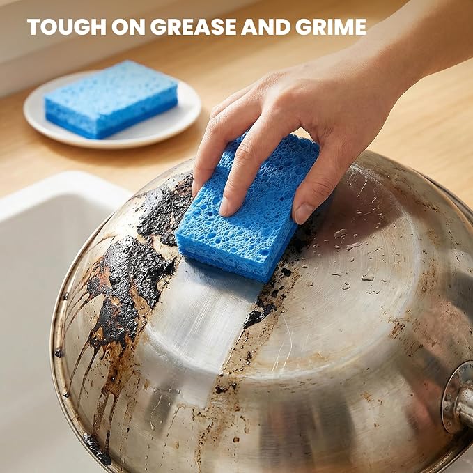 Kitchen Sponges, Non-Scratch Scrub Sponge, Dual Sided Cleaning Sponges - Image 2