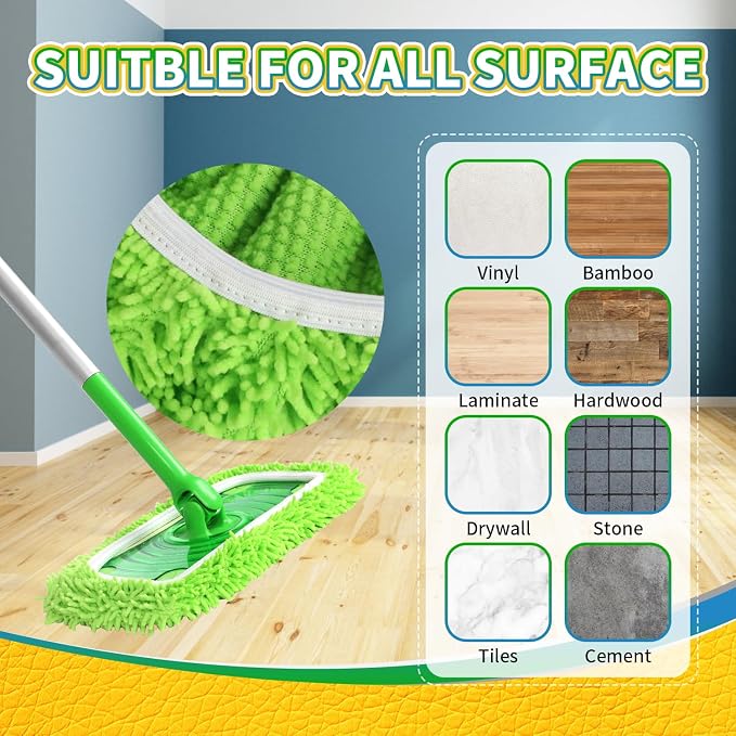Reusable 100% Coral Fleece Mop Pads Compatible - Image 5