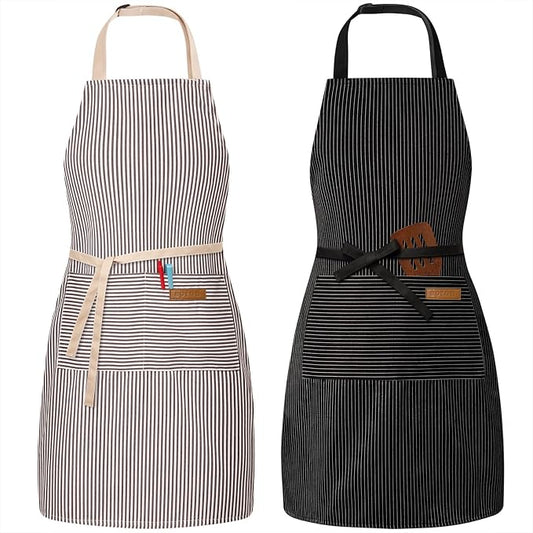 BeLuyi 2 Pack Adjustable Bib Apron by BELUYI