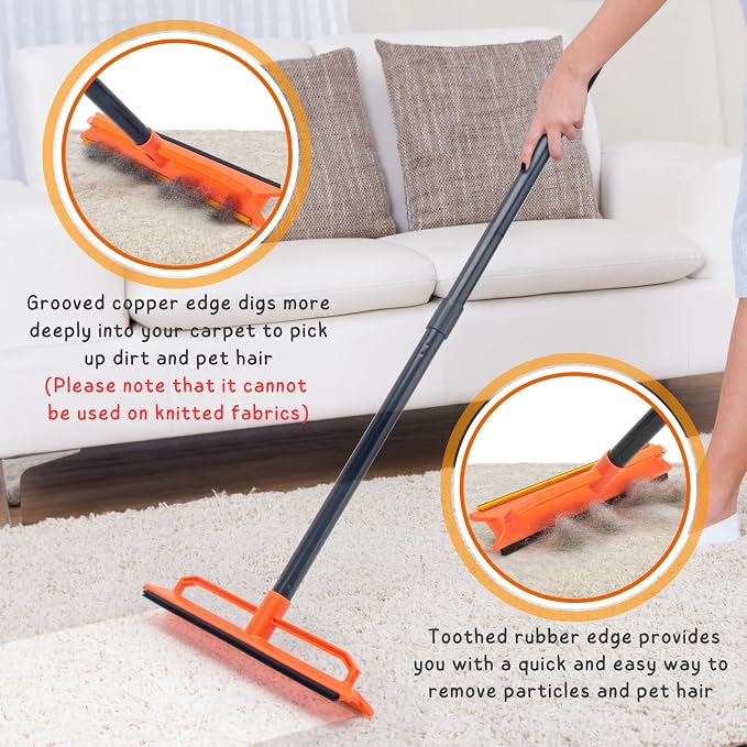 Carpet Rake, Pet Hair Removal Tool - Image 5