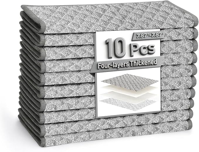 XANGNIER 10 PCS Multipurpose Wire Dishwashing Rags, 2025 New Upgrade Non by XANGNIER
