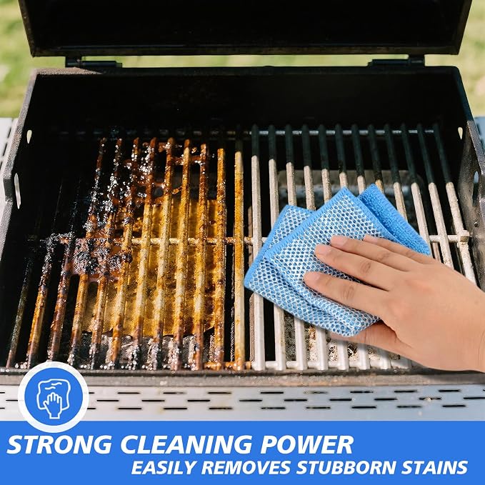 SINLAND Multipurpose Wire Dishwashing Rag Non-Scratch Cleaning Cloths, - Image 6
