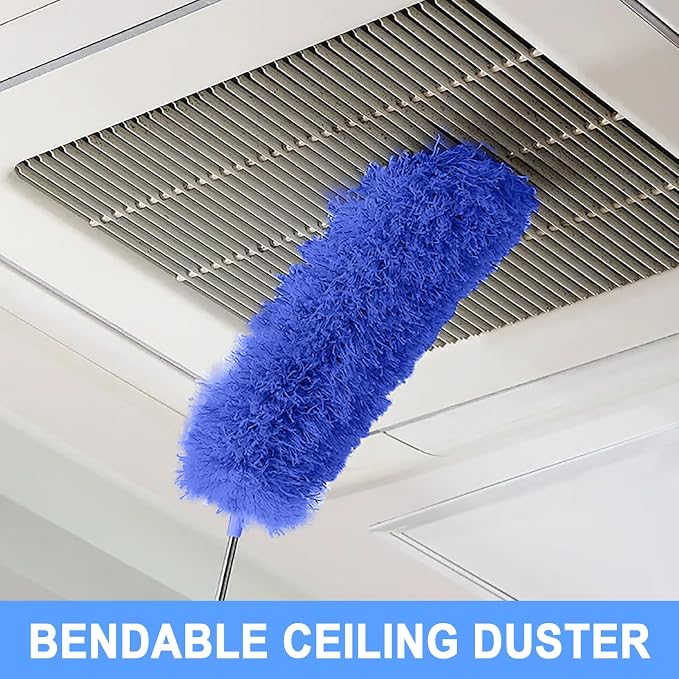 Cobweb Dusters with Extension Pole 100-inch, Spider Web Brush & Ceiling - Image 4