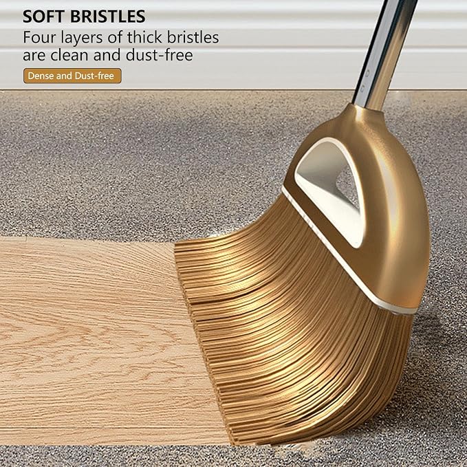 Long Handled Broom and Dustpan Set, 88cm Indoor Broom - Image 6