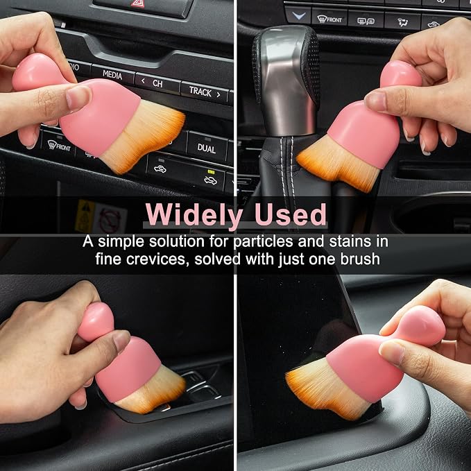 GaRhomxy Car Detailing Brushes, Car Interior Dust Sweeping Soft Brush, Soft - Image 5