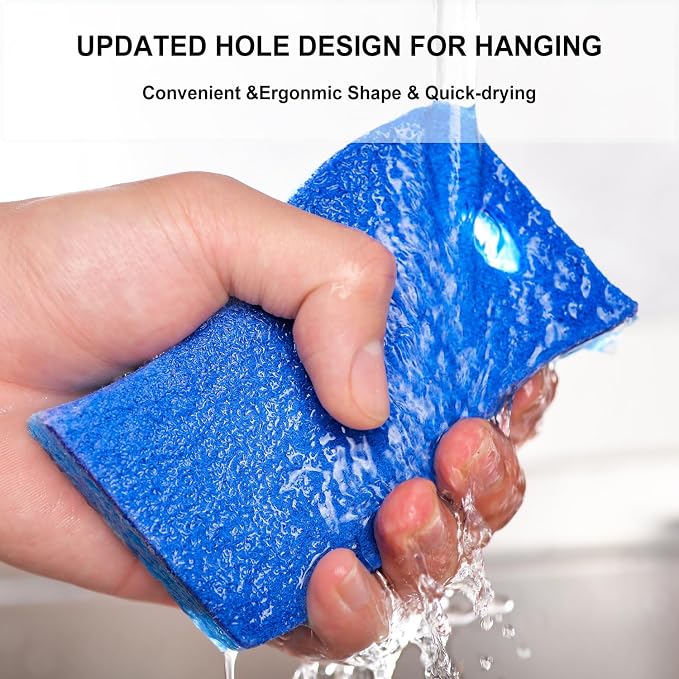 METUUTER 12-Count Scrub Sponges Kitchen Sponge Heavy Duty, Cellulose Sponges - Image 5