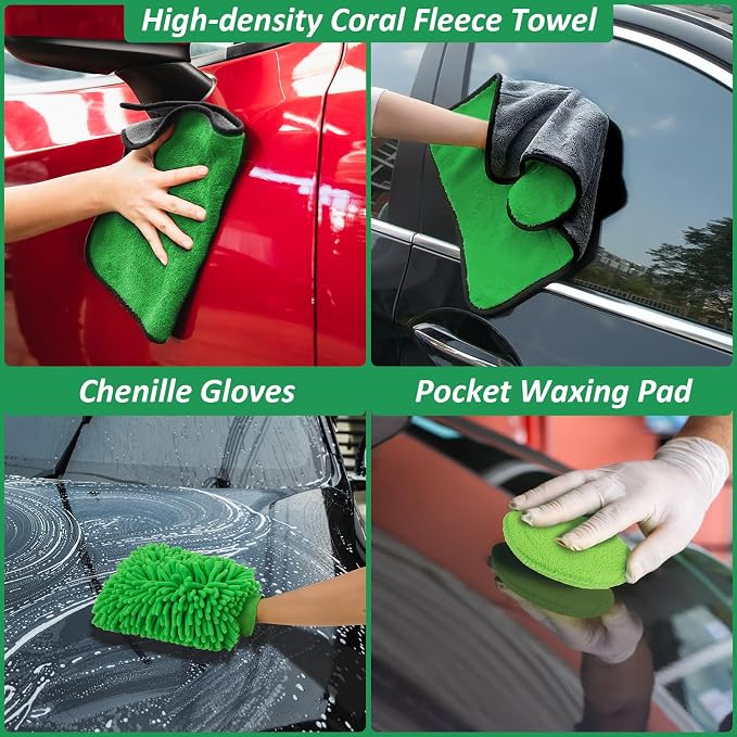 18PCS Car Detailing Brush Set, Car Interior Detailing Kit - Image 4