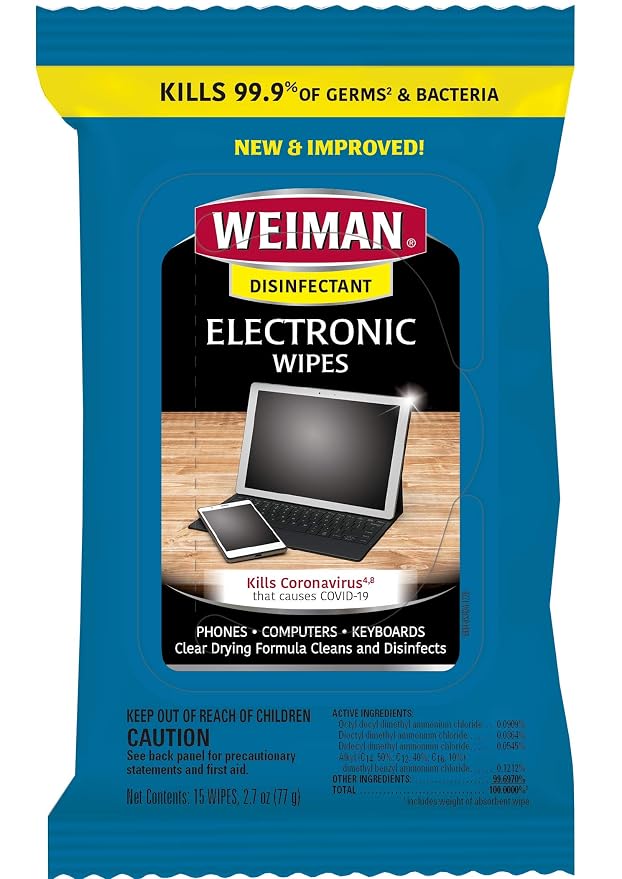 Weiman Disinfecting Electronic Wipes by Weiman