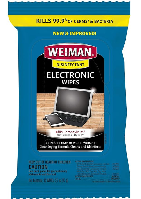Weiman Disinfecting Electronic Wipes by Weiman