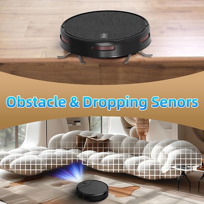 Robot Vacuum and Mop Combo, Robot Vacuum Cleaner, 6 Cleaning Modes, Large - Image 6
