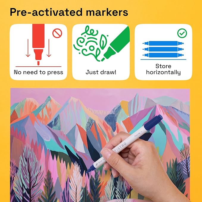 ARTISTRO 72 Acrylic Paint Markers - Image 6