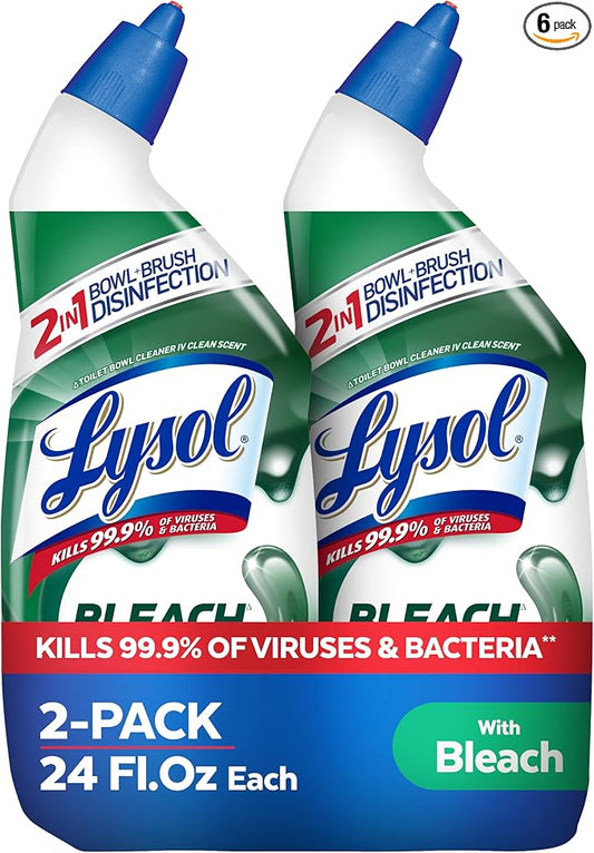 Lysol Toilet Bowl Cleaner Gel, For Cleaning and Disinfecting, Stain Removal by Lysol