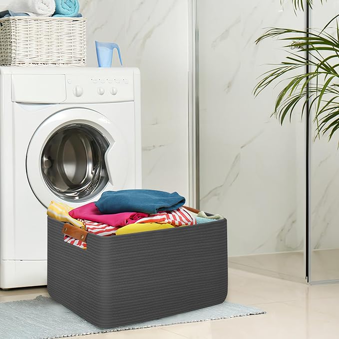 Large Collapsible Laundry Basket, Clothes Hamper - Image 6