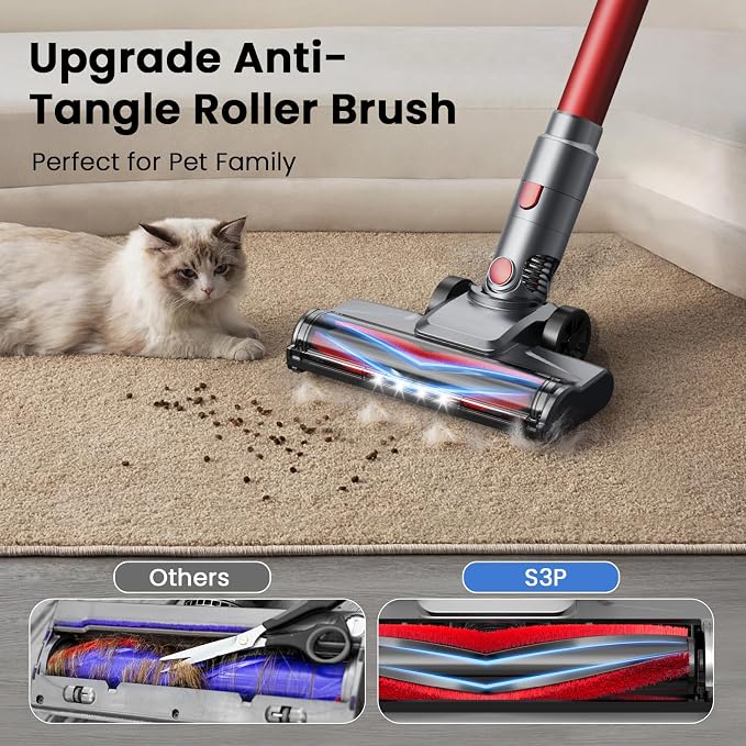 S3P Cordless Vacuum Cleaner, 45kPa Powerful Suction Vacuum Cleaners - Image 5