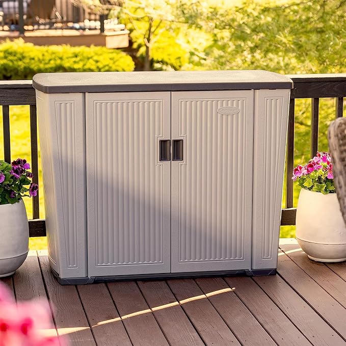 Suncast Outdoor Storage Shed for Patio and Garden, Backyard Oasis, 130 Gallon - Image 7