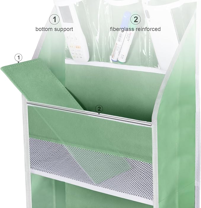 Univivi 6-Shelf Over Door Hanging Organizer Fabric Baby Door Storage - Image 3