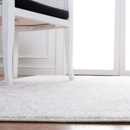 SAFAVIEH Adirondack Collection Runner Rug - 2'6" x 12', Ivory & Lavender, Distressed Vintage Floral Design, Non-Shedding & Easy to Clean, Ideal for Hallway, Foyer, Entryway, Bedroom (ADR109U)