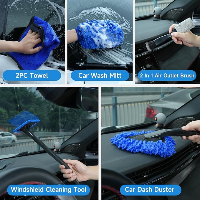 36Pcs Car Detailing Kit, Car Detailing Brush Set, Car Cleaning Kit, Auto - Image 7