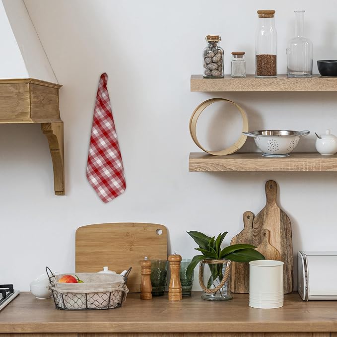 Kitchen Towels Set of 6 Soft Premium Cotton Highly Absorbent Dish Towels 20X30 - Image 6