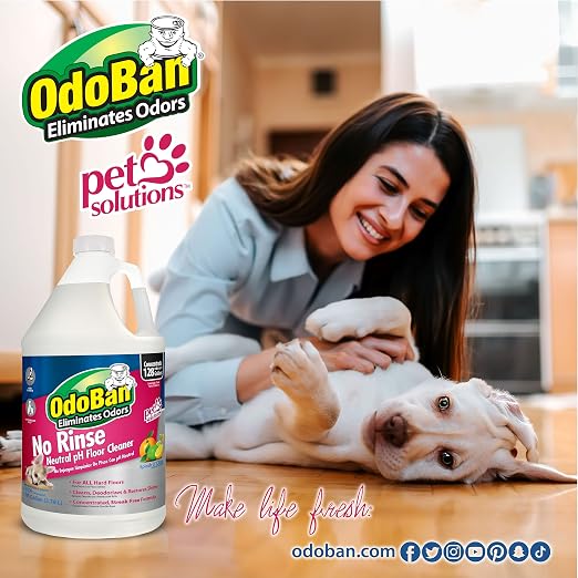 OdoBan Pet Solutions No Rinse Neutral pH Floor Cleaner Concentrate, Made in the - Image 6