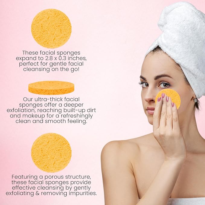 60 Count Compressed Facial Sponges - Image 2